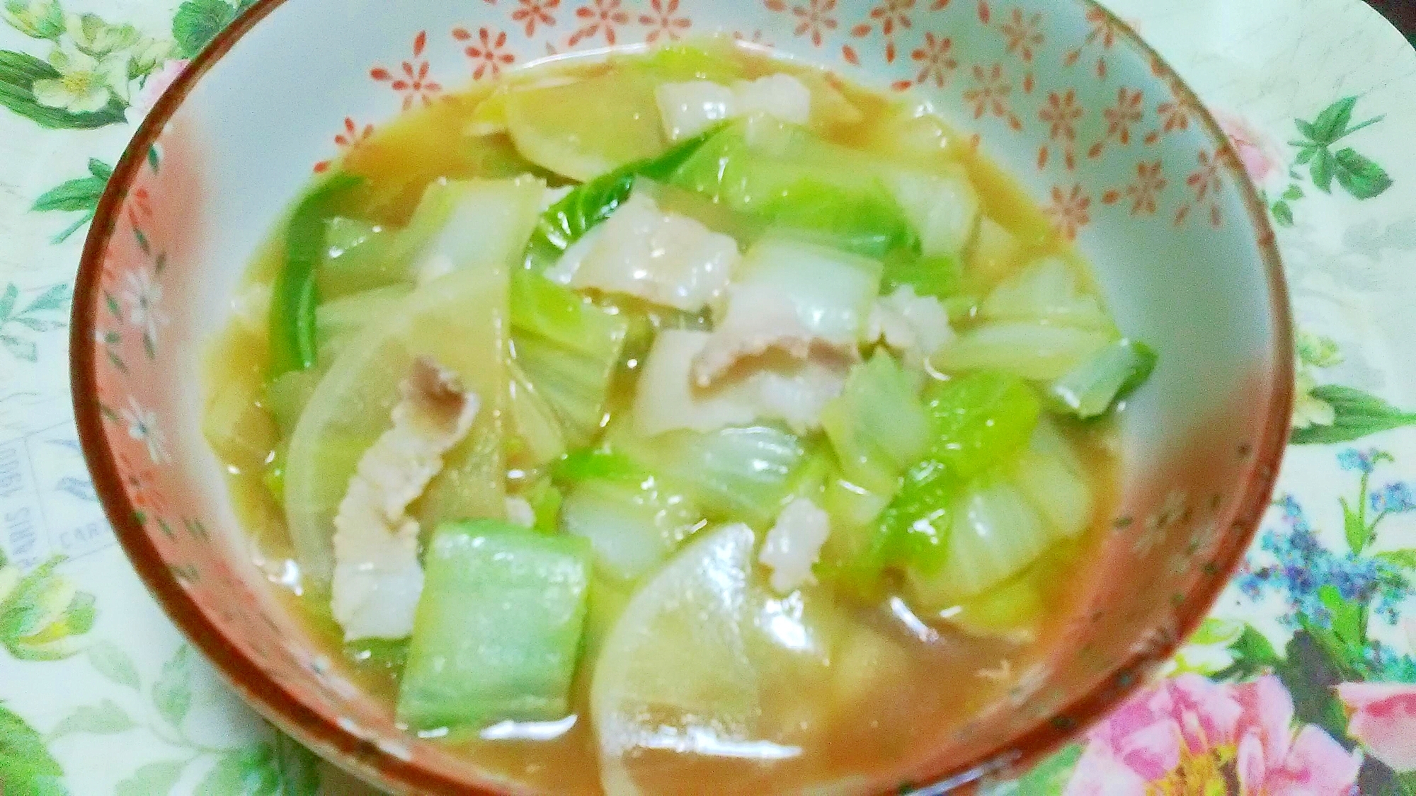 豚バラ肉と白菜、大根のとろっと煮