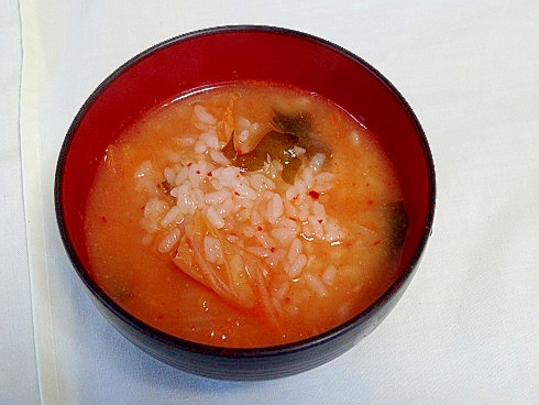 うちのご飯「即席！キムチ雑炊」