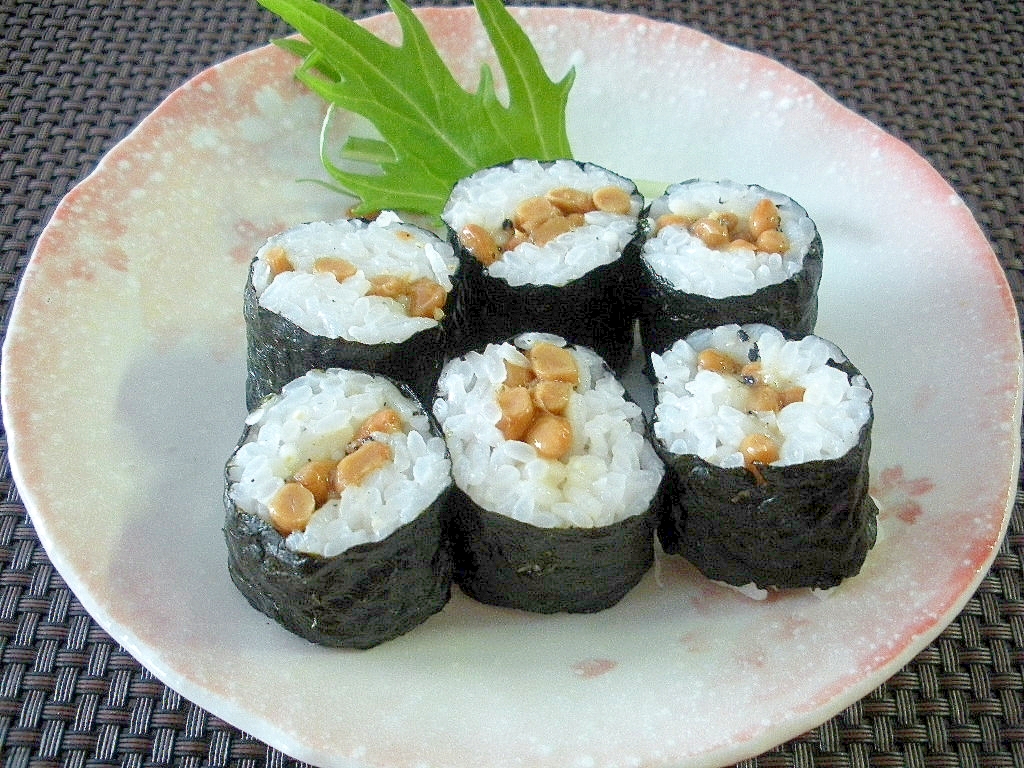 お夜食に 節分にも カンタン納豆巻き レシピ 作り方 By Kojarin7 楽天レシピ
