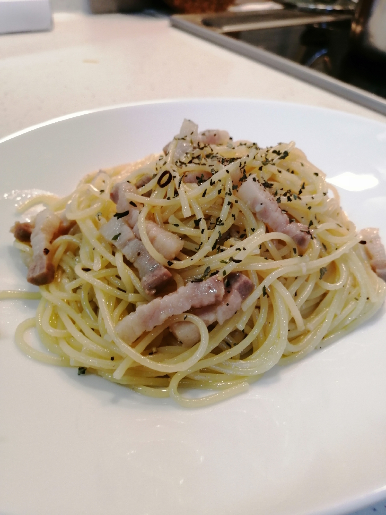 失敗なしのパンチェッタペペロンチーノ