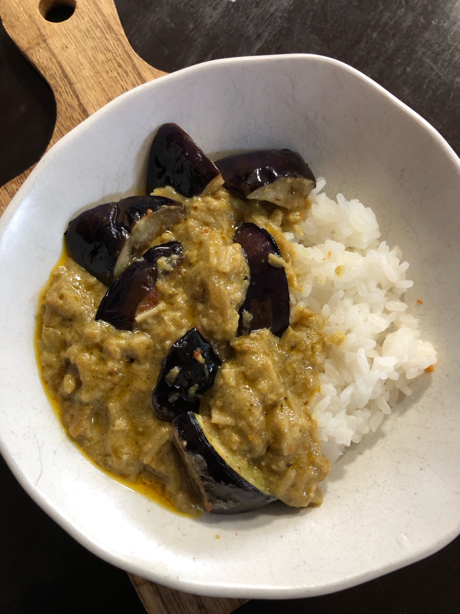 揚げなすのグリーンカレー