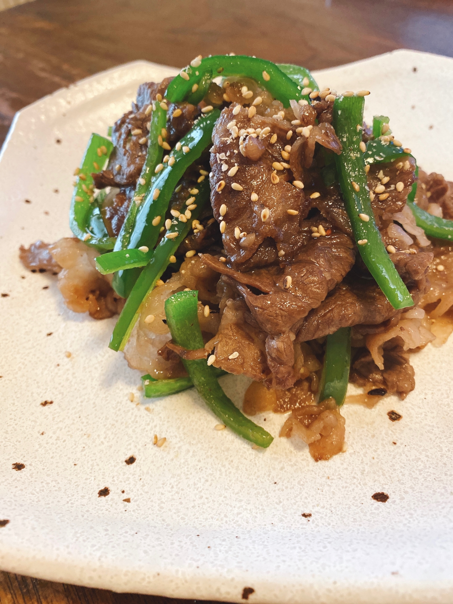 簡単！青椒肉絲風牛肉とピーマン炒め☆味付け簡単♪