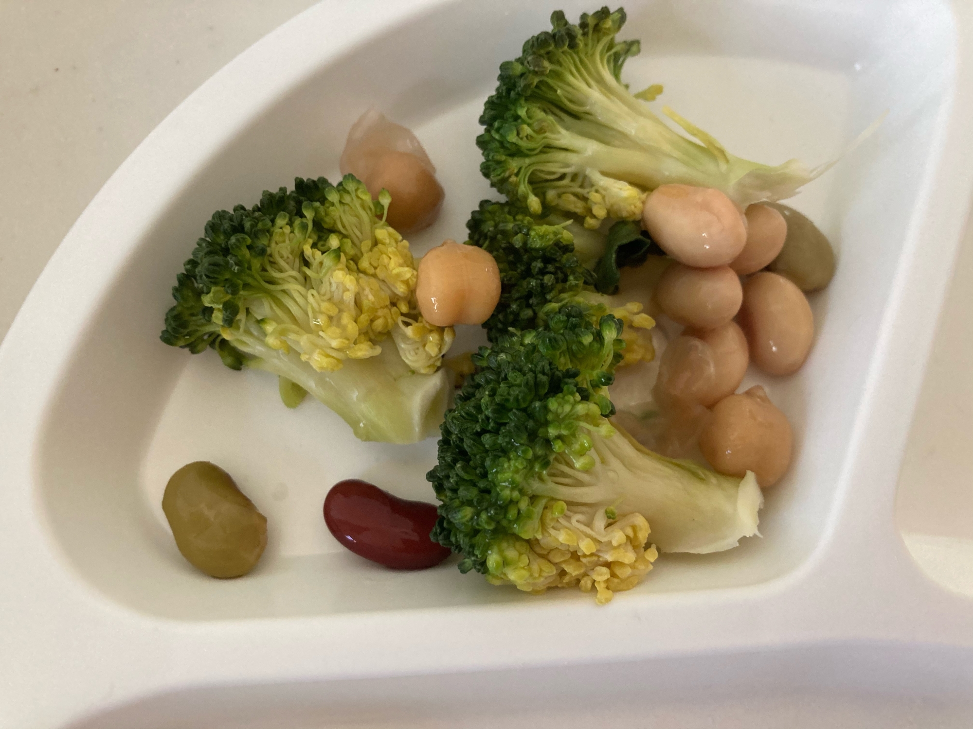 離乳食♫ 豆とブロッコリー