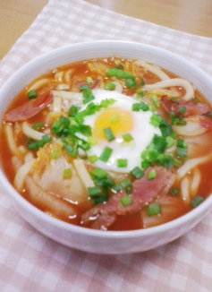 和風トマト煮込みうどん★