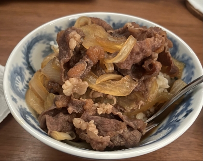 ♪♪吉●家より美味しい？ツユだく吉野家風牛丼♪♪