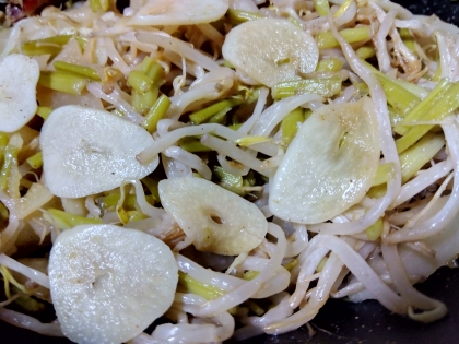 豚肉と野菜のにんにく炒め°･:✿.*.