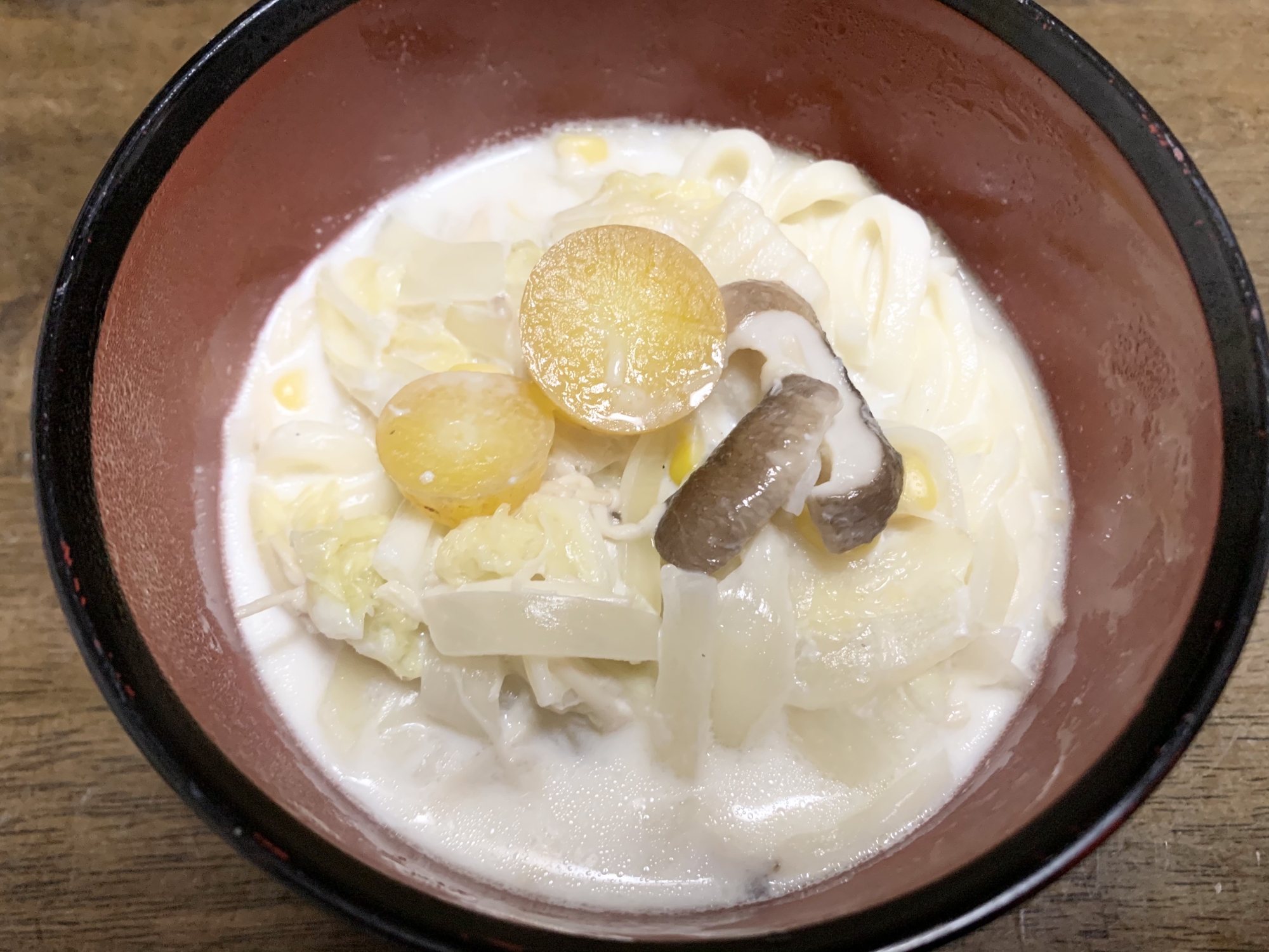 簡単レシピ　ランチレシピ　クリームうどん