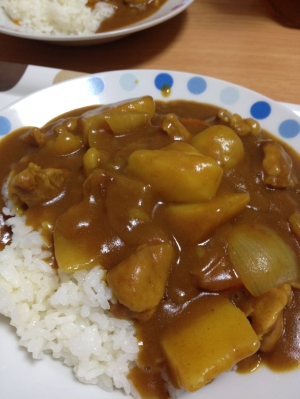 圧力鍋でチキンカレー