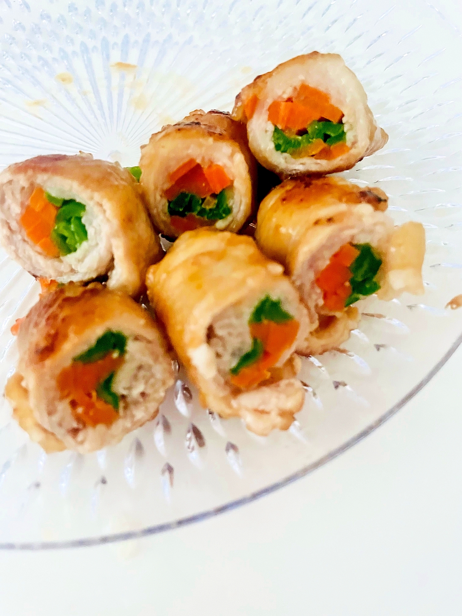 人参とインゲンの肉巻き