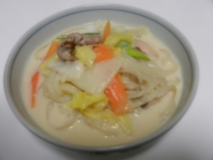 野菜もたっぷり　ちゃんぽん風麺