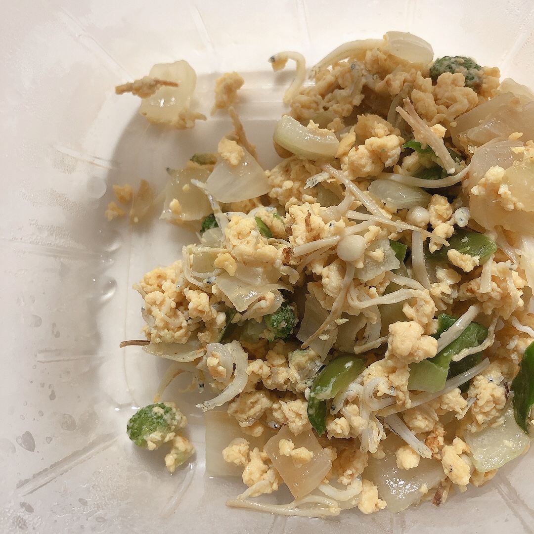 幼児食〜しらす入り野菜炒め〜