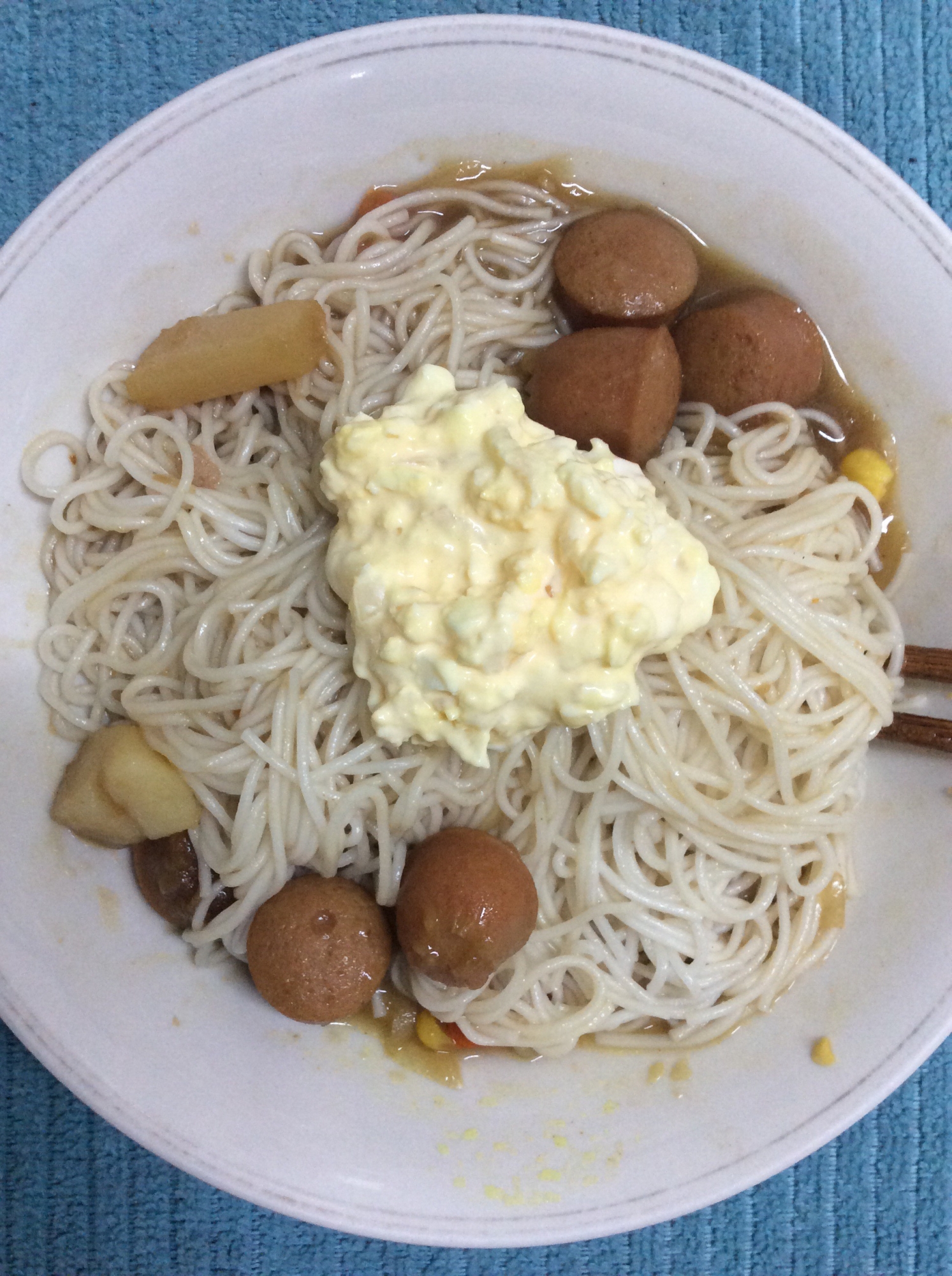 カレーリメイク♪カレータルタルそうめん