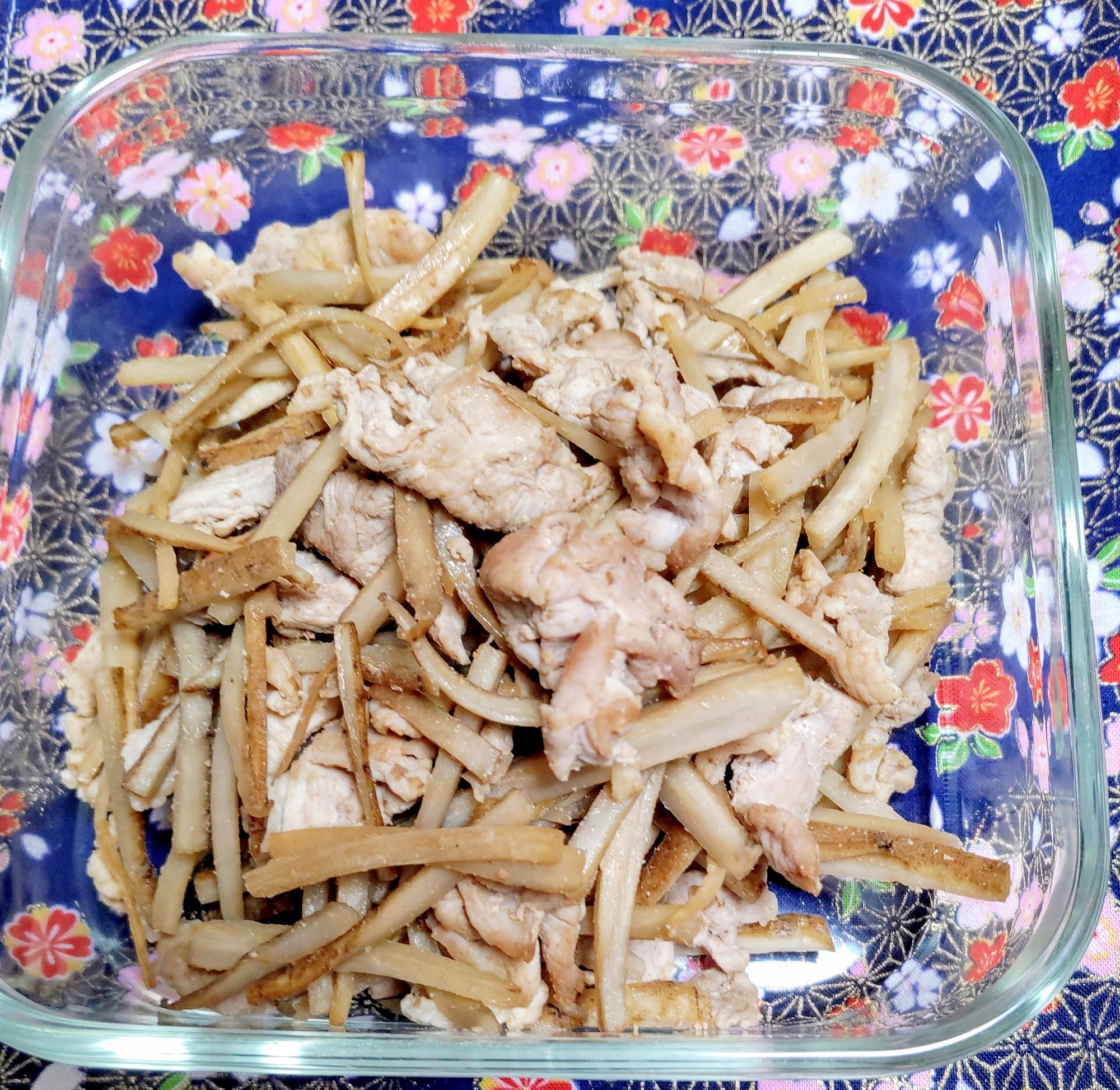 シンプルきんぴら（豚もも肉・ごぼう）