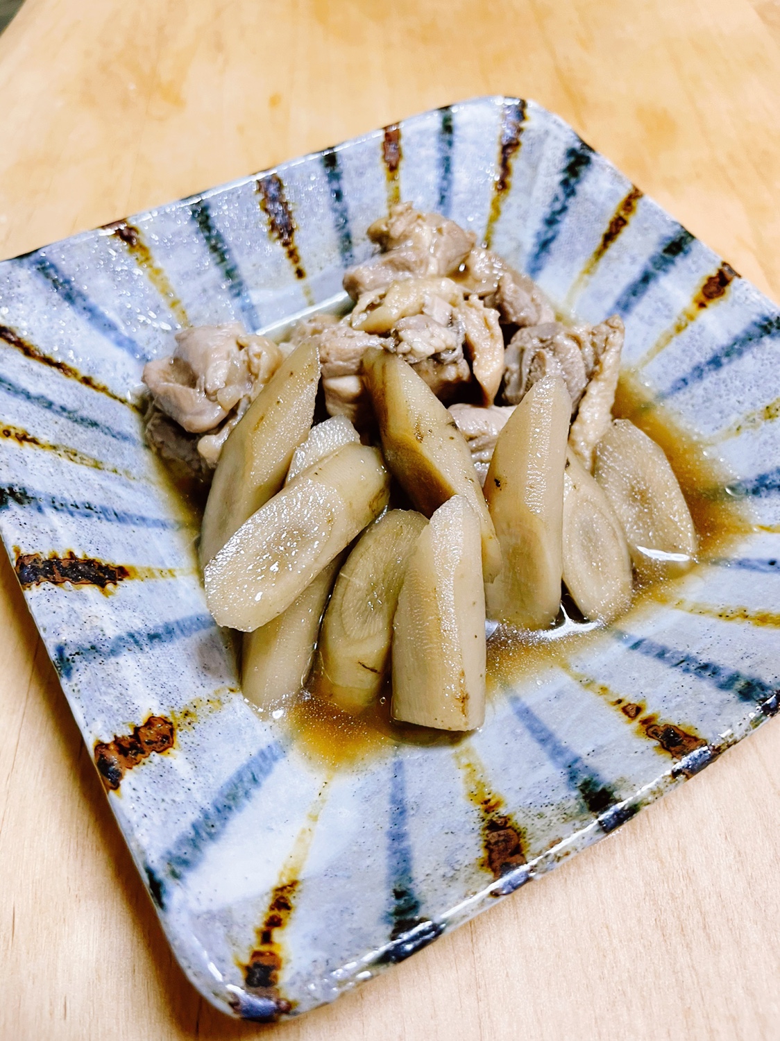 【子どもごはん】鶏ごぼうの煮物＊*