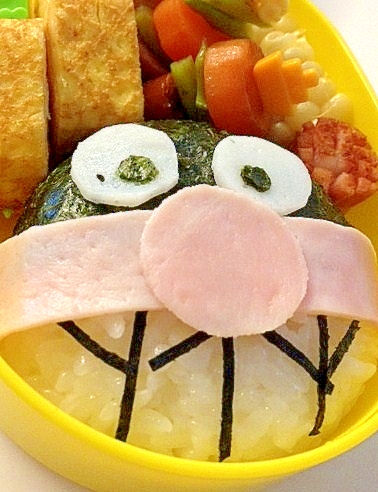 キャラ弁　バイキンマン弁当