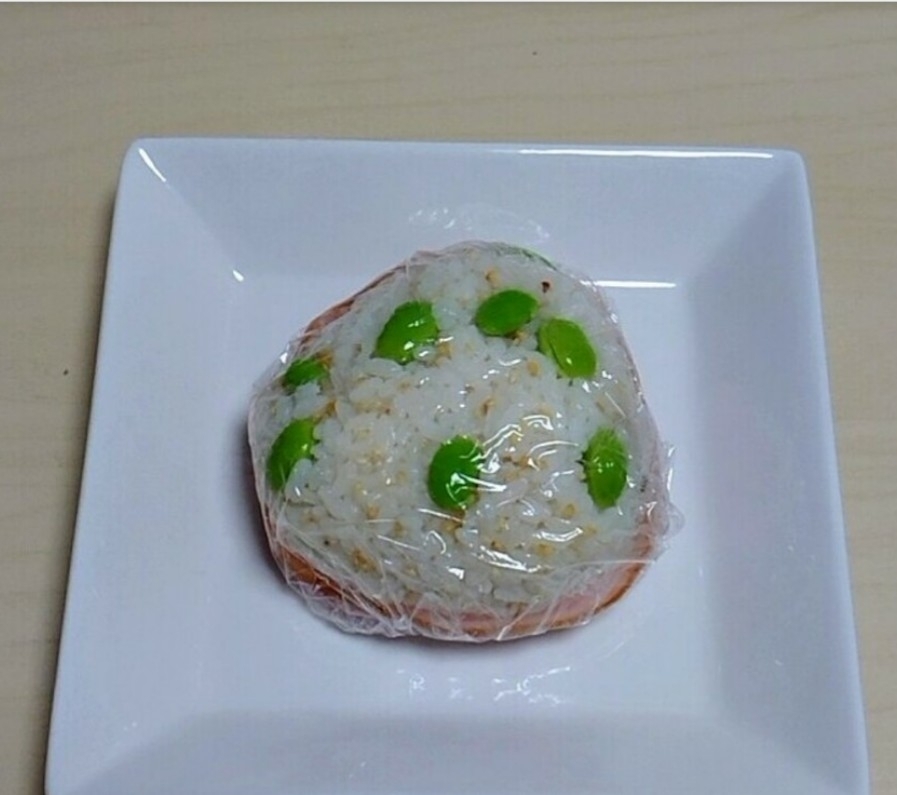 ロースハム枝豆おにぎり★