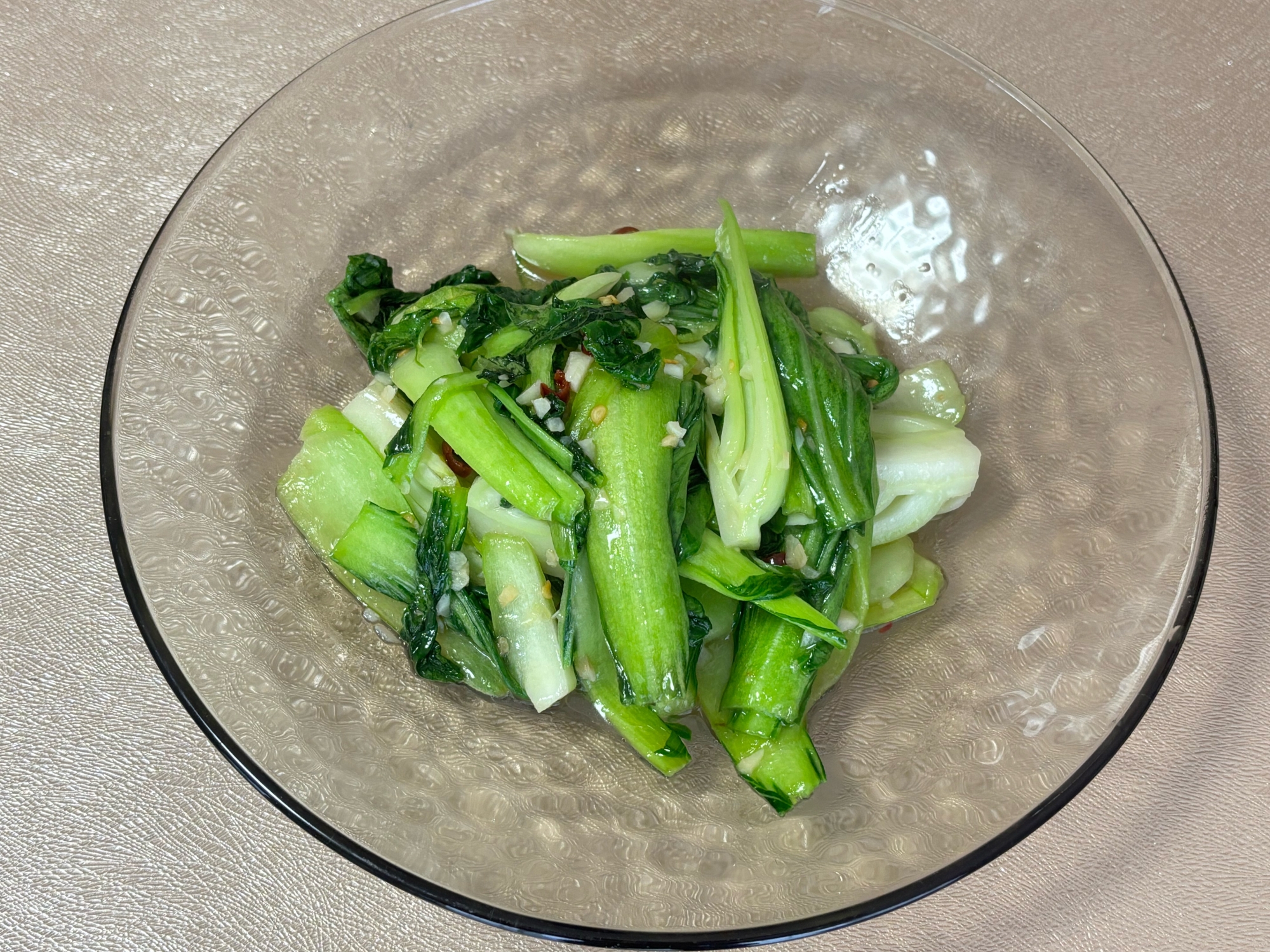 お酒のおつまみにも！⭐️チンゲンサイの青菜炒め⭐️