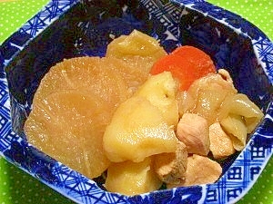 フワフワっ大根！味浸みも早い！ヘソ大根の煮物