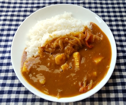 冷凍シーフードでシーフードカレー