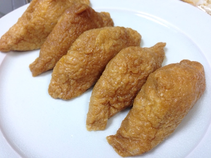 レンジで時短！しっかり染み染みお稲荷さんのあげ レシピ・作り方 by