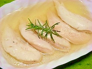 作り置き☆鶏ササミ肉のスープ煮