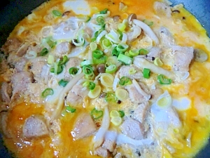 鶏肉としめじの親子丼♪