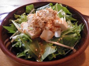 スイートチリ！！水菜と豆腐のサラダ