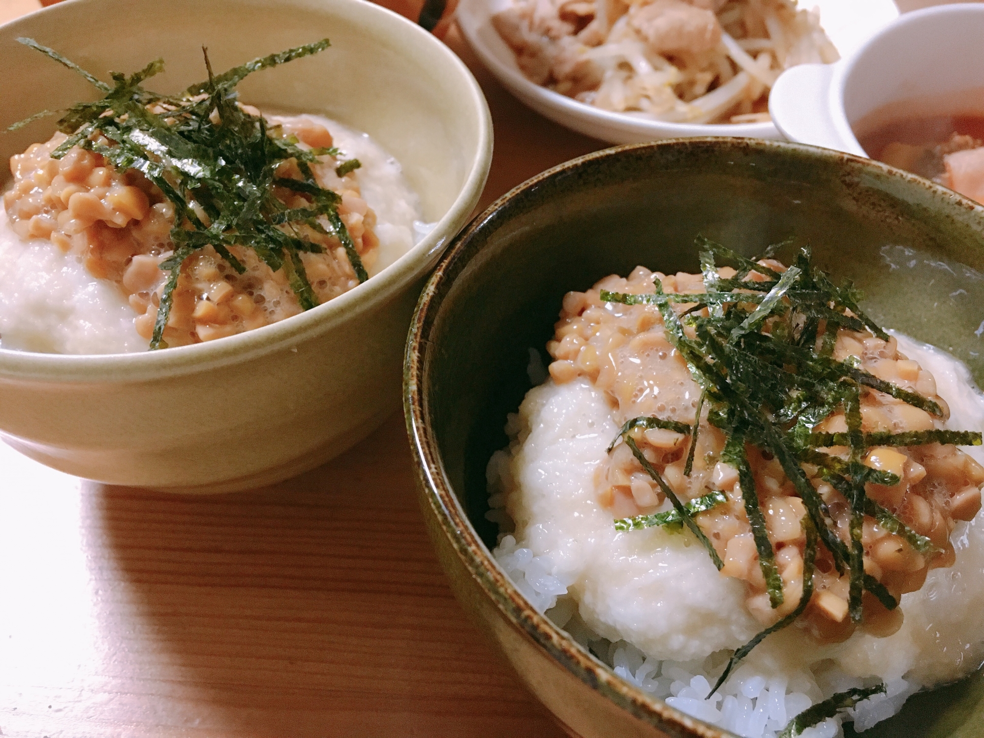 簡単ネバネバ丼＊とろろ納豆ごはん