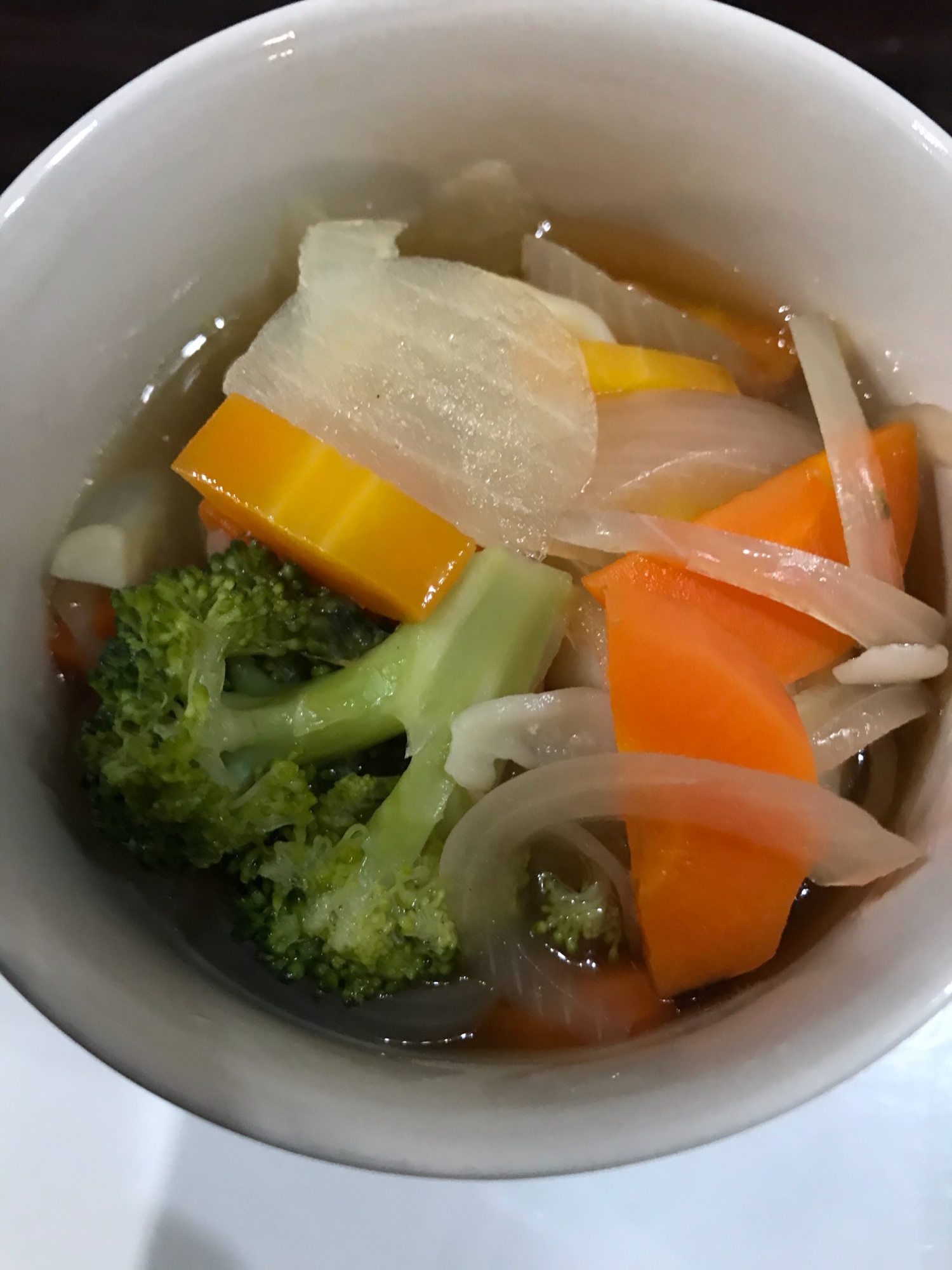 小籠包入り野菜スープ