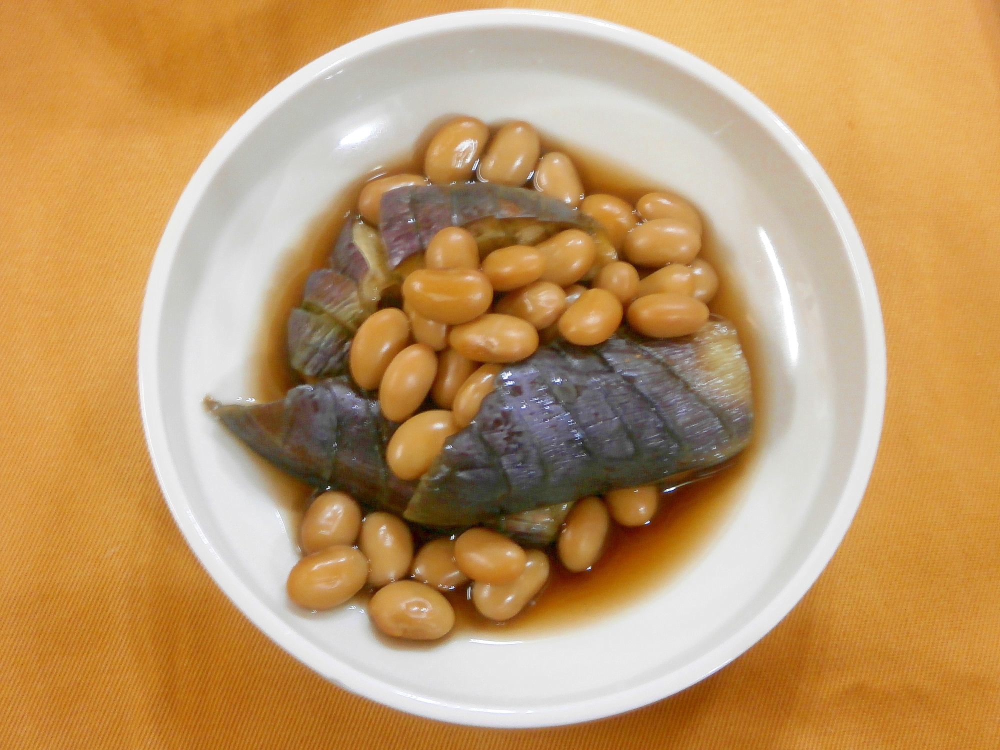 茄子と大豆の煮物