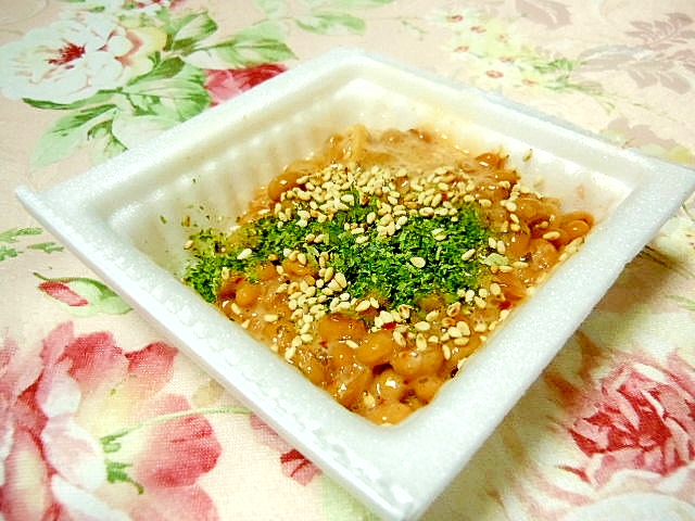 キムチの素ｄｅ❤マヨ胡麻青海苔納豆❤