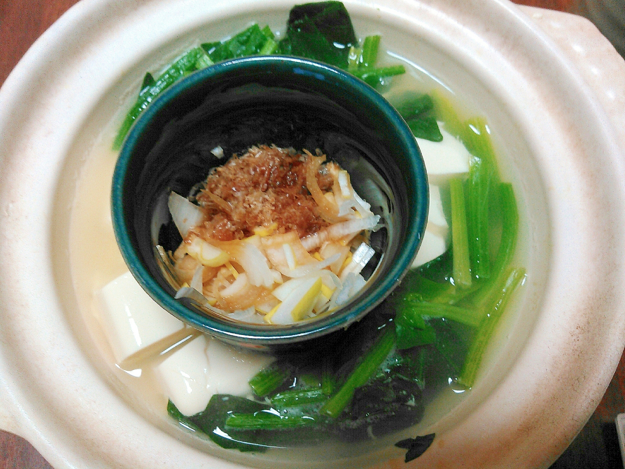 ほうれん草と豆腐のヘルシー鍋 レシピ 作り方 By あけぼのマジック 楽天レシピ