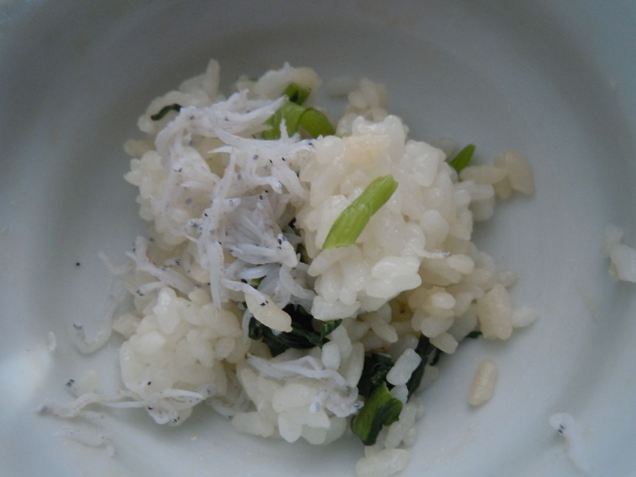 シラスと小松菜の中華マヨまぜご飯