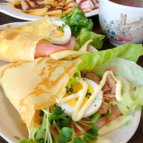クレープです 優しく甘い生地でお好み具材をくるっ レシピ 作り方 By ゆんゆんゅん 楽天レシピ クレープです 優しく甘い生地でお好み具材をくるっ レシピ 作り方 By ゆんゆんゅん 楽天レシピ