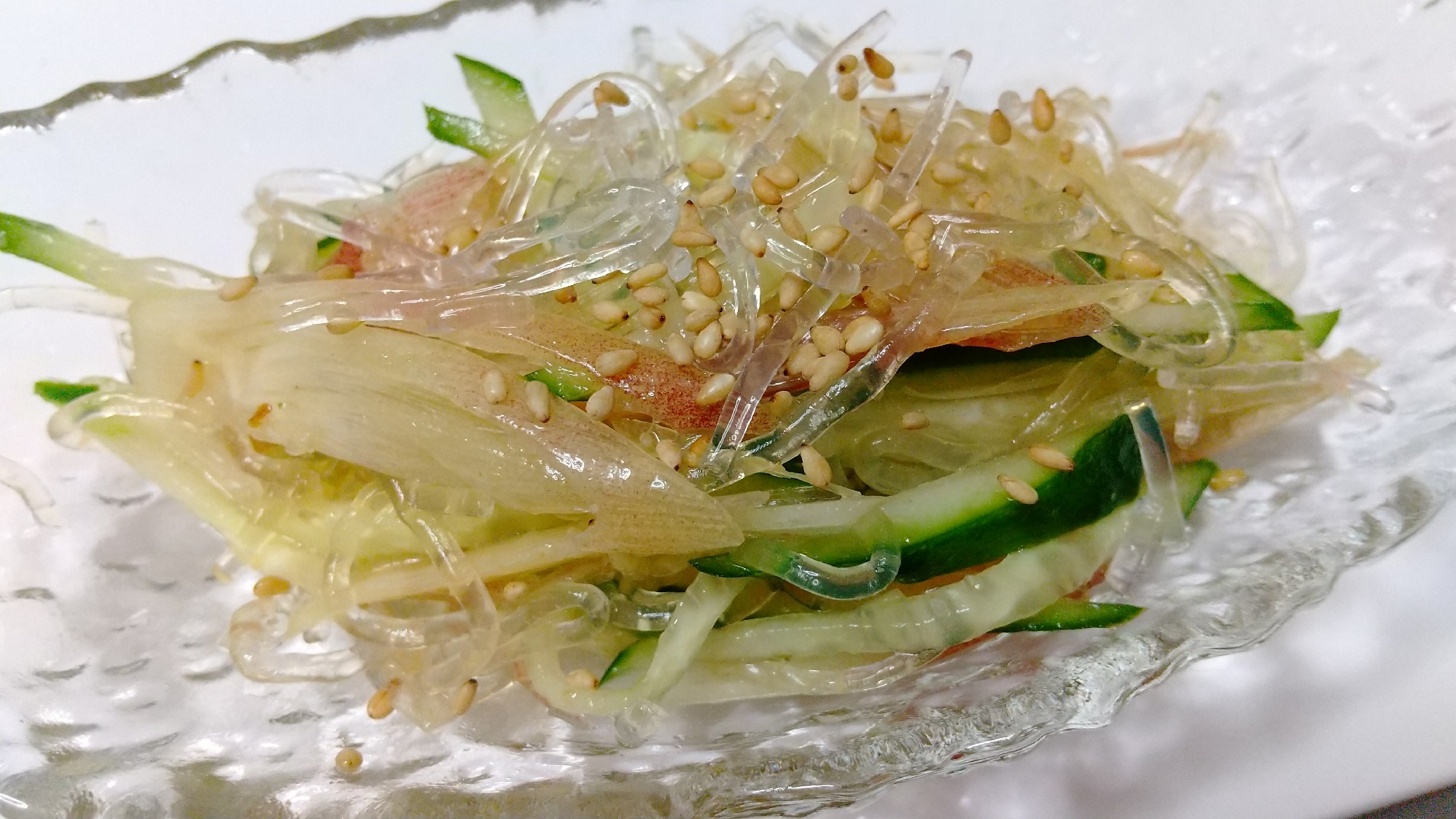＊海藻麺＊きゅうり＊茗荷の中華風サラダ
