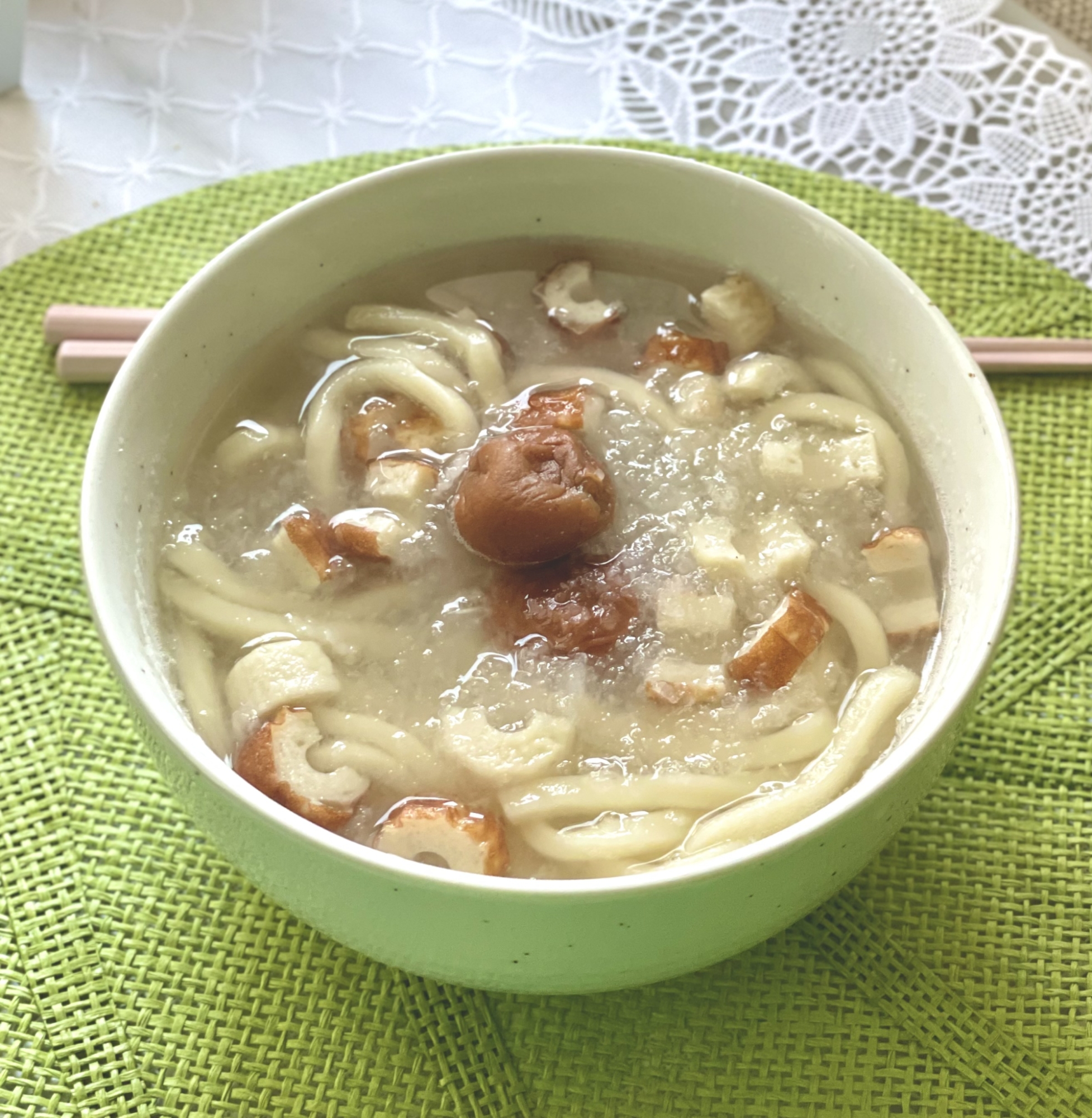 胃腸に優しい♡白だしうどん