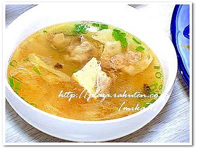 厚揚げの台湾風スープ