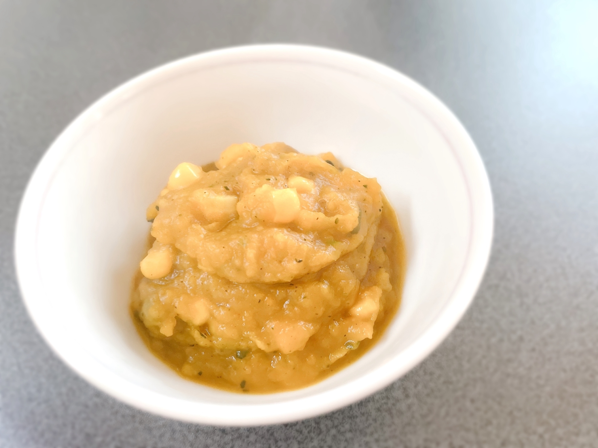 とうもろこし入り かぼちゃのすり流し