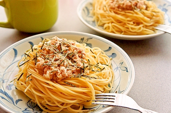 パスタ嫌いの息子が喜んだ♪温も冷もＯＫなツナパスタ