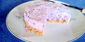 FPで簡単☆ブルーベリーのレアチーズケーキ