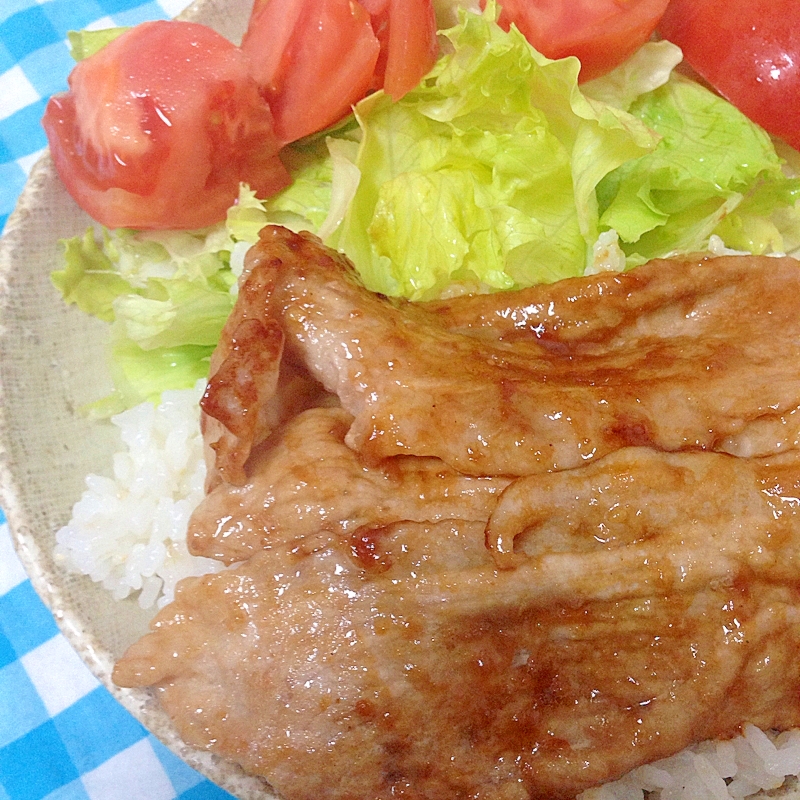 豚の生姜焼き定食！