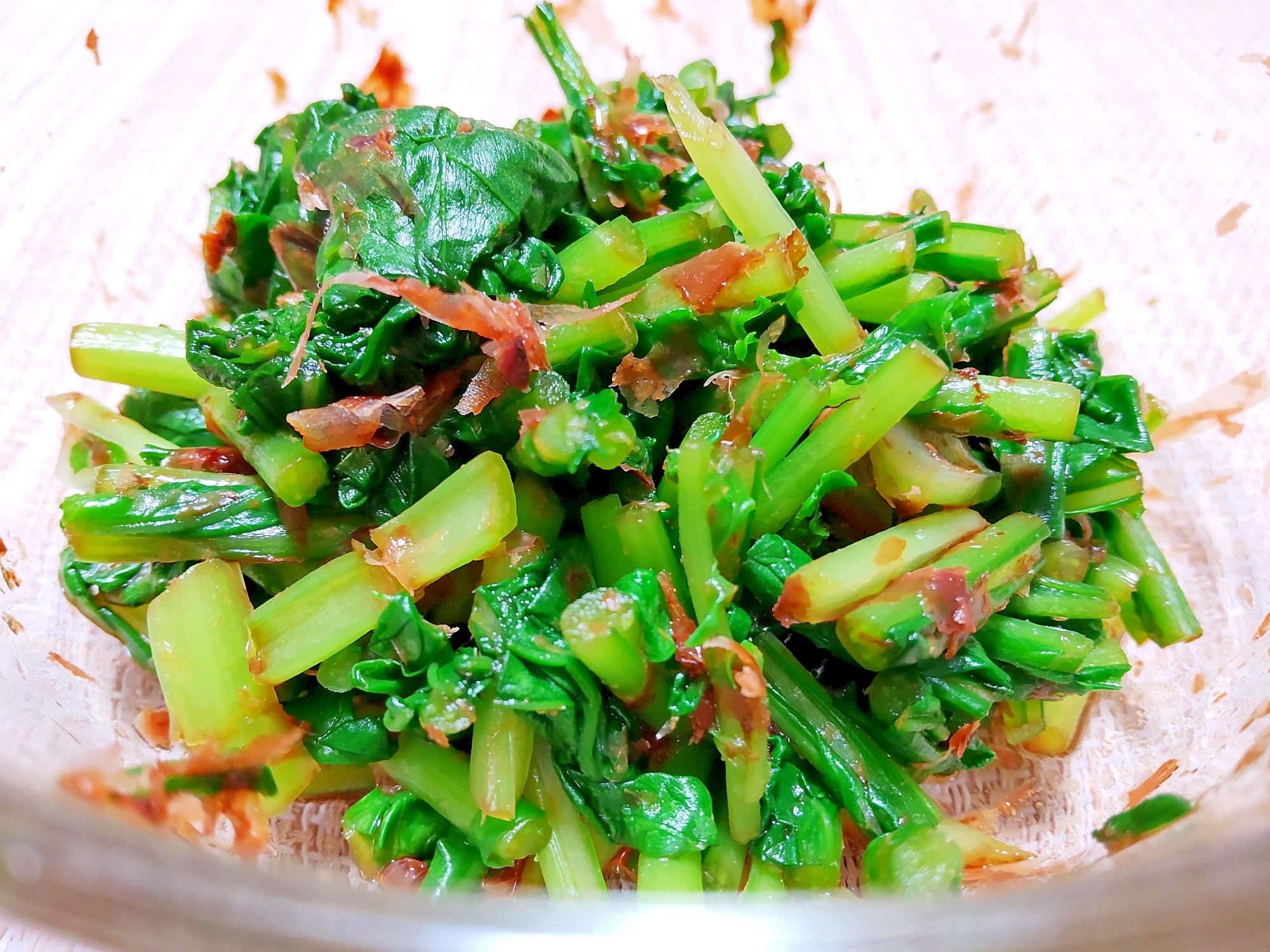 5分で! ゴマの香りがする野菜.～ルッコラのお浸し レシピ・作り方 by