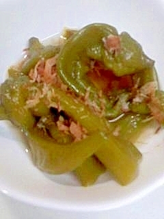 万願寺とうがらしのレンジ煮びたし