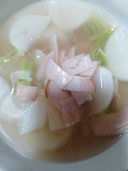 かぶとベーコンの簡単コンソメ煮