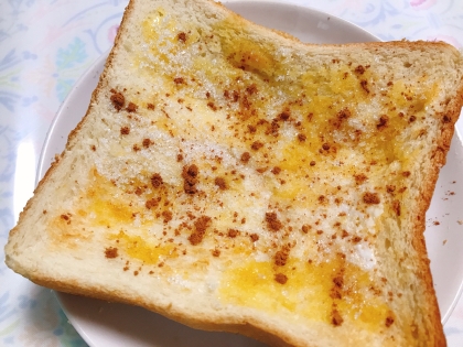 今日はmakicchi**さんのレシピで朝食をいただきました〜♪
このシナモンシュガートースト、めちゃくちゃ美味しいですね(❛□❛✿)