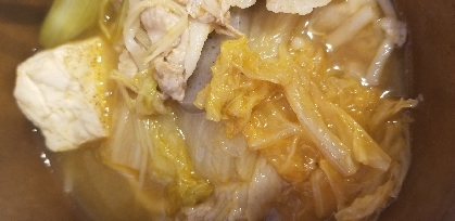 牡蠣の味噌キムチ鍋