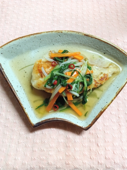 めんつゆとみりんで割烹の味★鱈の彩り野菜あん