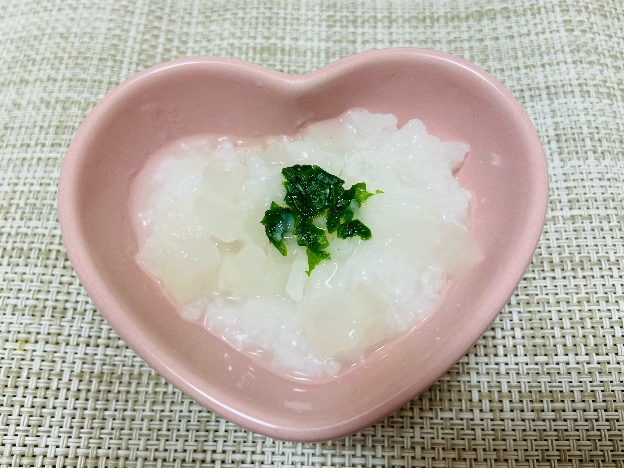 【離乳食】中期・カブのお粥