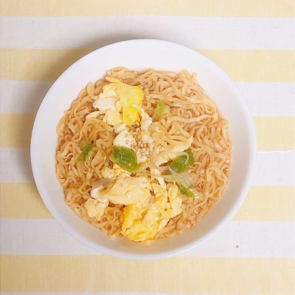 ランチに！チーズ卵と葱ラーメン