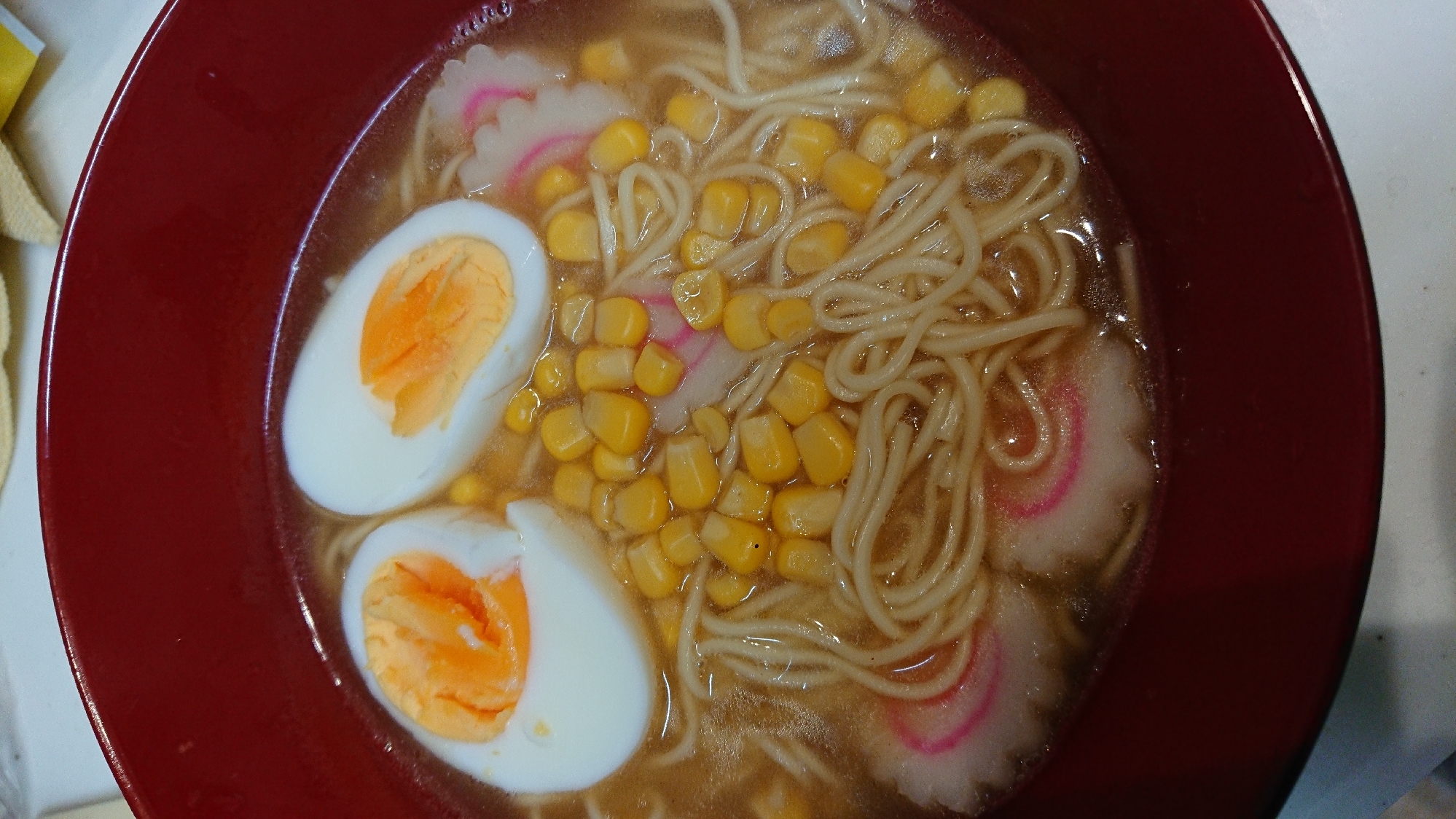 コーン醤油ラーメン